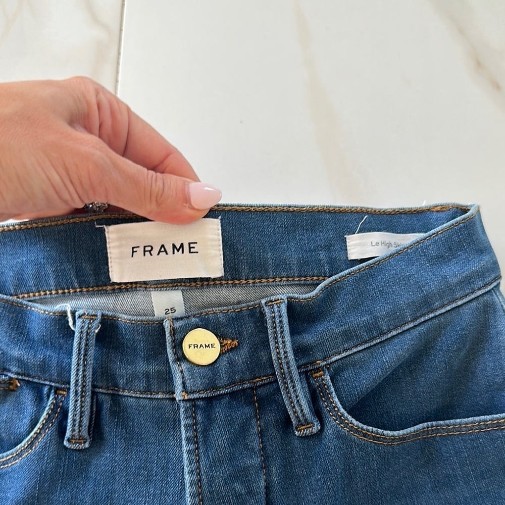 Frame Skinny Blue Women's Jeans - Picture 4 of 6